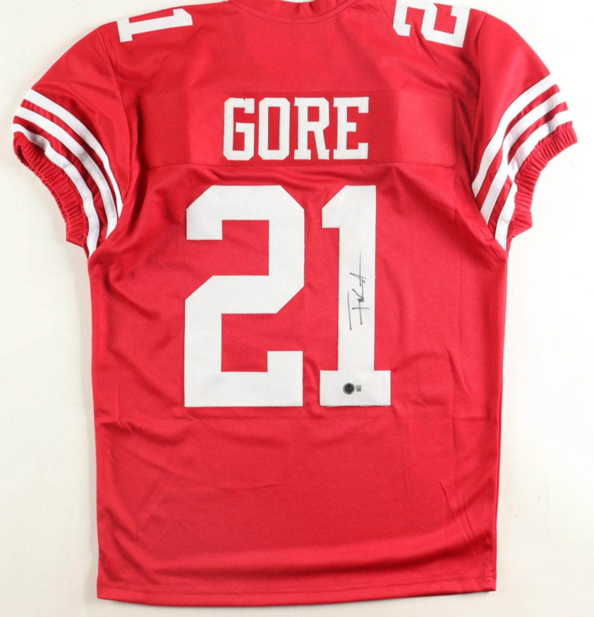 Frank Gore Signed Jersey (Beckett)