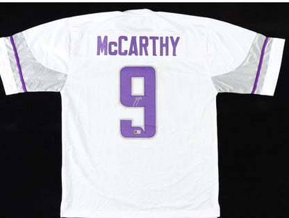 Autographed JJ McCarthy Custom Jersey